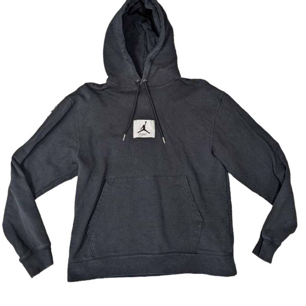 Nike Air Jordan Mens Fleece Black Pullover Hoodie